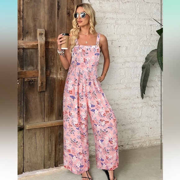 Floral Pink Jumpsuit - Picture 5 of 15